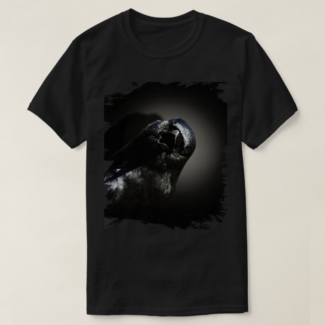 Camiseta Sneaky Crow Face (Diseño del anverso)
