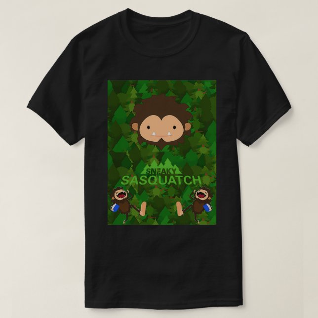 Camiseta Sneaky Sasquatch Equipo de aventura 1 (Diseño del anverso)