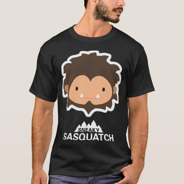 Camiseta Sneaky Sasquatch Head (Anverso)