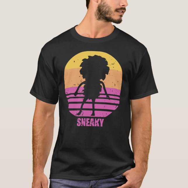 Camiseta Sneaky Sasquatch Silhouette Dolor de sol Vapo (Anverso)