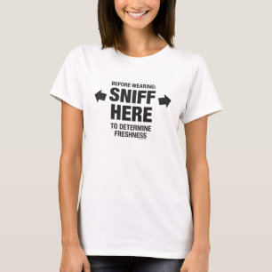 Camiseta Sniff Test Funny Gag Womens T-Shirt