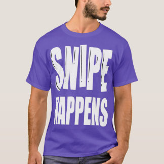 Camiseta Snipe ocurre en la cacería divertida de nipis