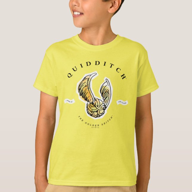 Camiseta Snitch Dorado Acuarela (Anverso)