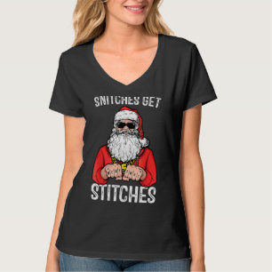 Camiseta Snitches Obtén Stitches Santa