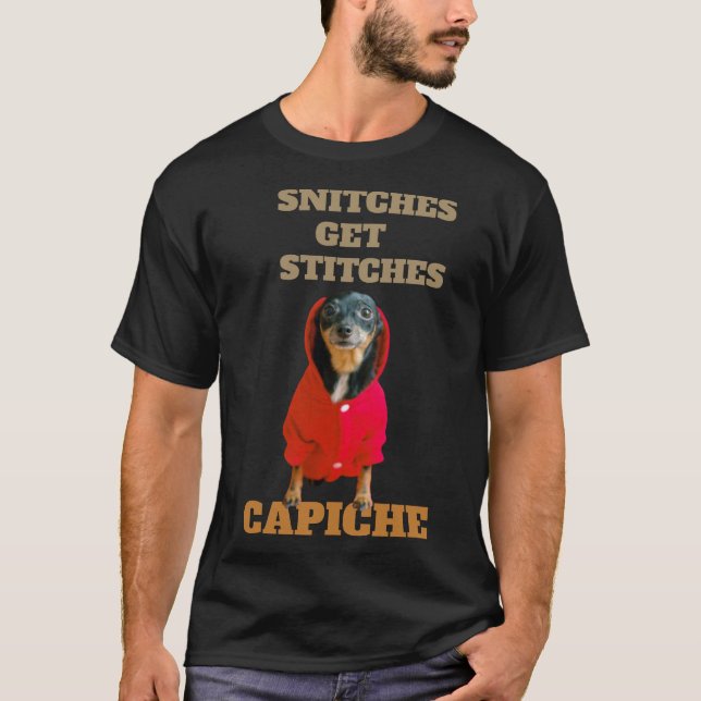 Camiseta Snitches Obtienen Stitches Capiche (Anverso)