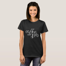 Camiseta Snob de café negro