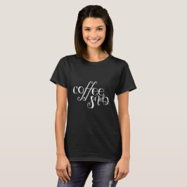 Camiseta Snob de café negro