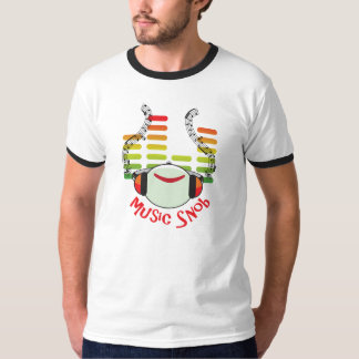 Camiseta Snob de la música multicolor