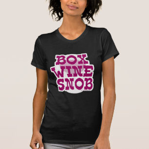 Camiseta Snob de vino de caja