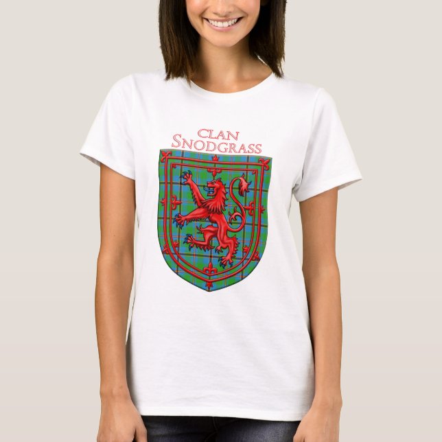 Camiseta Snodgrass Tartan Scottish Plaid Lion Rampant (Anverso)