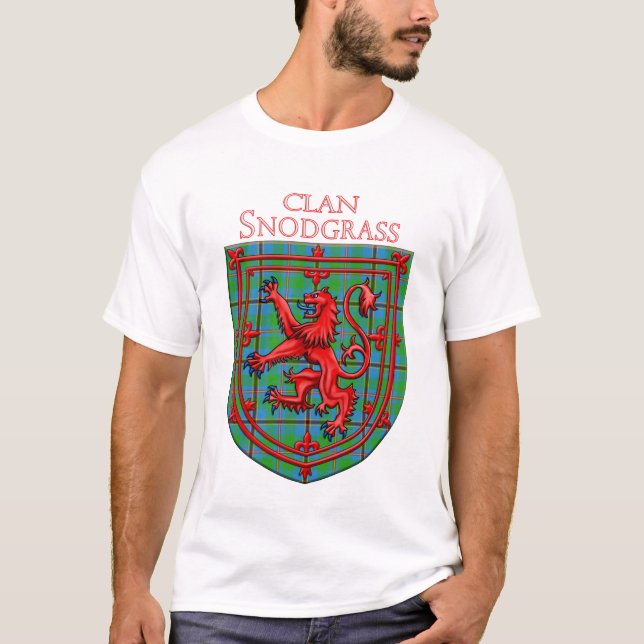 Camiseta Snodgrass Tartan Scottish Plaid Lion Rampant (Anverso)
