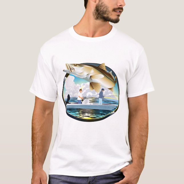 Camiseta Snook Fishing Sunset (Anverso)