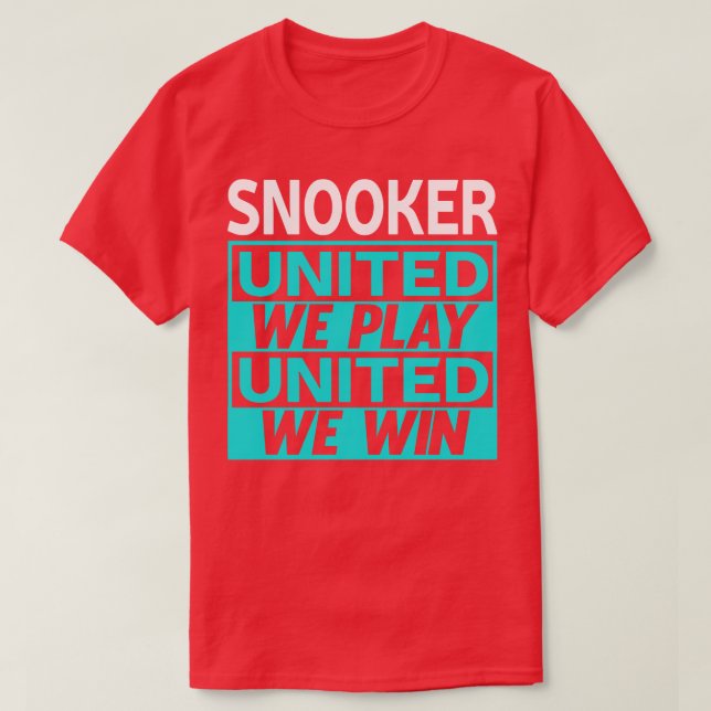 Camiseta Snooker Billiards 1 (Diseño del anverso)