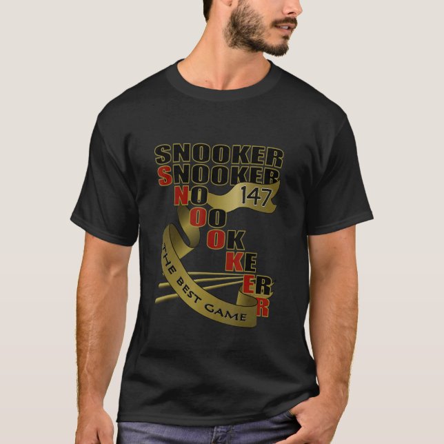Camiseta Snooker El Mejor Juego Equipos Deportivos Billiard (Anverso)