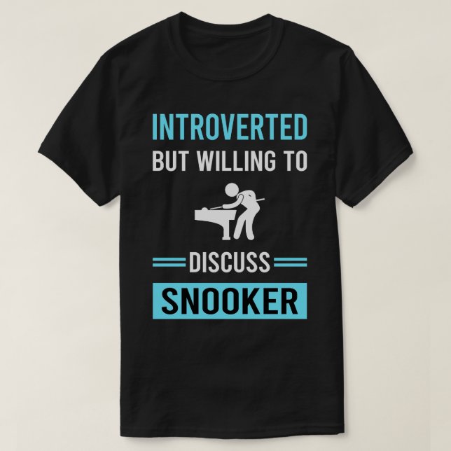 Camiseta Snooker introvertido (Diseño del anverso)