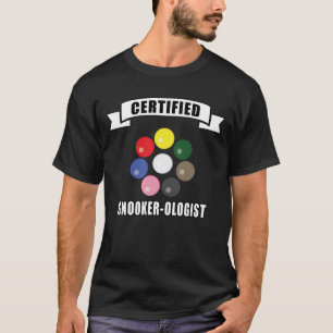 Camiseta Snooker-ólogo certificado - Diseño divertido
