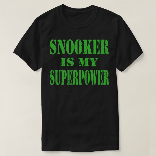 Camiseta Snooker Pool amp Billiards Player Super Snooker Po (Diseño del anverso)