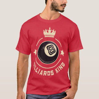 Camiseta Snooker retro de bolas de billar King 8