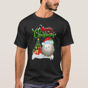Camiseta Snooker Sports Xmas Decoración Santa Snooker Chris