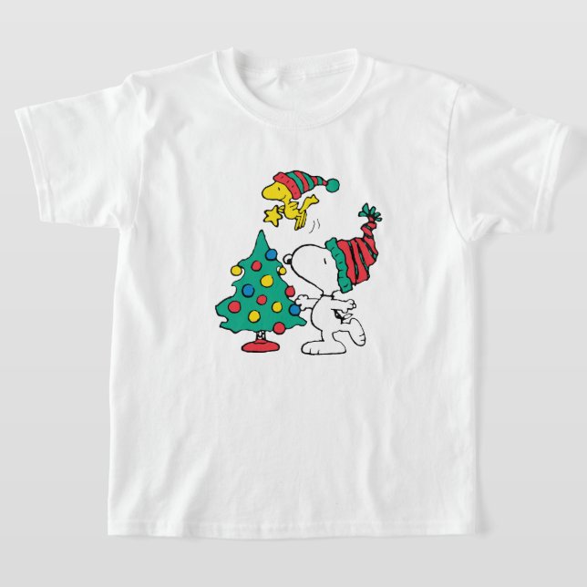 Camiseta snoopy and woodstock on christmas (Distribución)