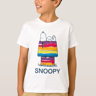 Camiseta Snoopy   Casa de perros arco iris