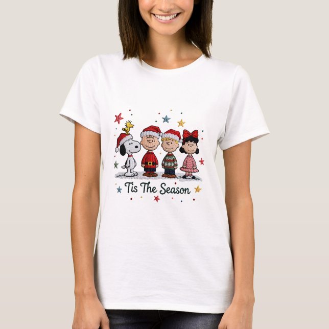 Camiseta Snoopy Christmas, Tis The Season , Christmas (Anverso)