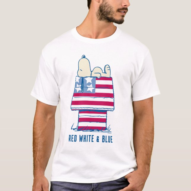 Camiseta Snoopy on the 4 of July Dog House (Anverso)