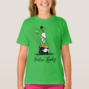 Camiseta Snoopy saltando a la olla de oro