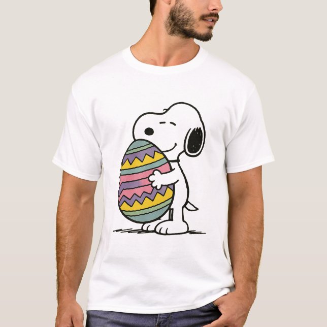 Camiseta Snoopy Sobre Huevo De Pascua (Anverso)