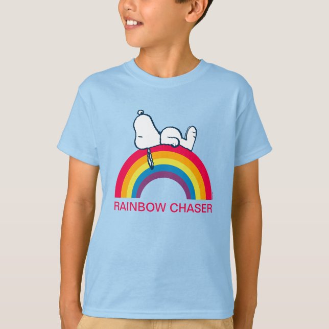 Camiseta Snoopy | Sueño en arcoiris color (Anverso)