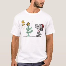 Camiseta Snoopy & Woodstock Christmas Tree Vibes