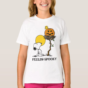 Camiseta Snoopy & Woodstock Nest con Jack O' Lantern