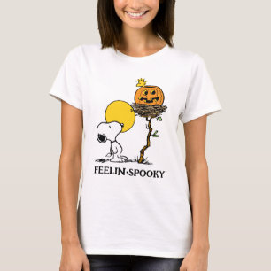 Camiseta Snoopy & Woodstock Nest con Jack O' Lantern