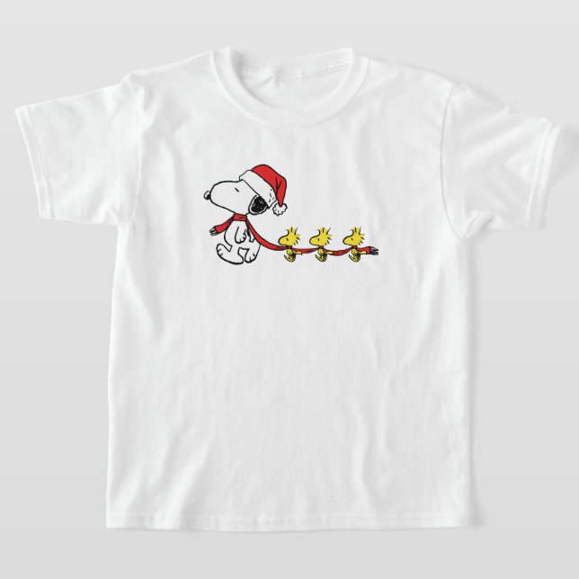 Camiseta snoopy & woodstock walk on winter season (Distribución)