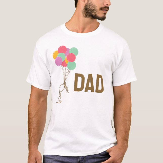 Camiseta Snoopy y los globos | Soy el papá (Anverso)