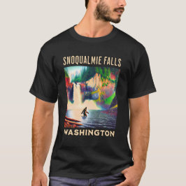 Camiseta Snoqualmie Falls Washington Shirt, Sasquatch