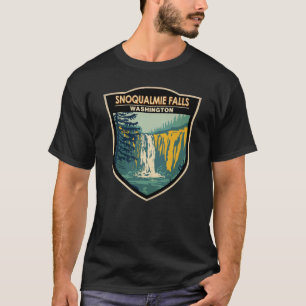 Camiseta Snoqualmie Falls Washington Waterfall Vintage