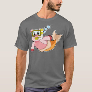Camiseta Snorkel de natación de cerdo