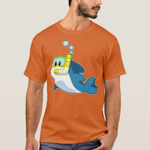 Camiseta Snorkel de natación de delfines