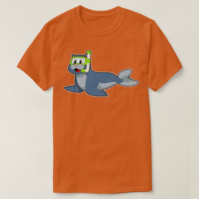 Camiseta Snorkel de natación de foco (Diseño del anverso)