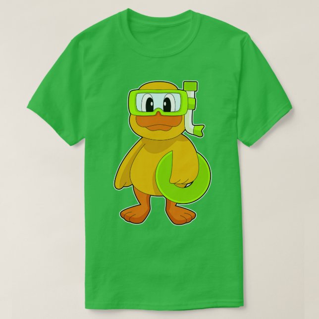 Camiseta Snorkel de natación de pato (Diseño del anverso)