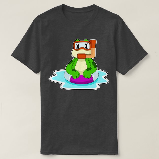 Camiseta Snorkel de natación de rana (Diseño del anverso)