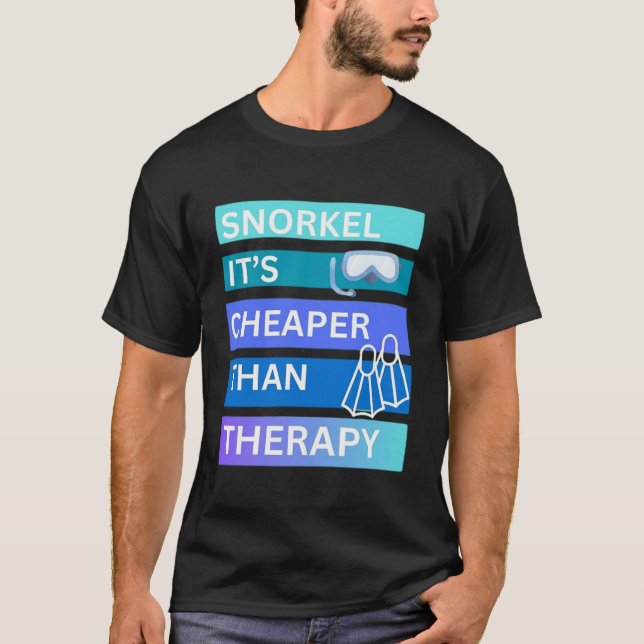 Camiseta Snorkel es más barato que la terapia (Anverso)