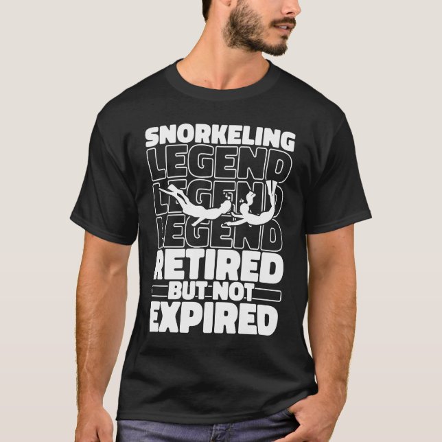 Camiseta Snorkel Retired Diving  Diver Snorkeling (Anverso)