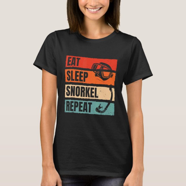 Camiseta Snorkel Snorkel Scuba Repetir Scuba Buceo Snorkel (Anverso)