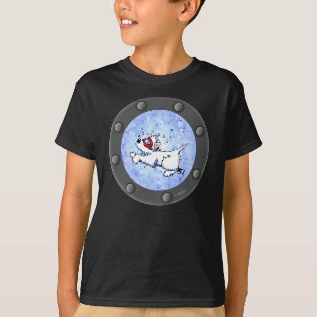 Camiseta Snorkel Westie Porthole (Anverso)