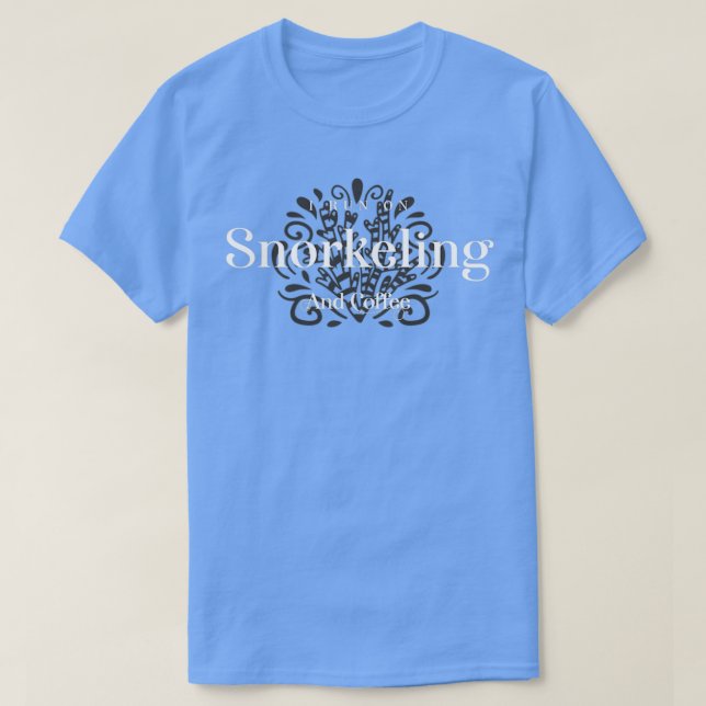 Camiseta Snorkel Y Café (Diseño del anverso)