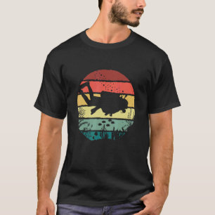 Camiseta Snorkeler gráfico retro Scuba Buceo Snorkel