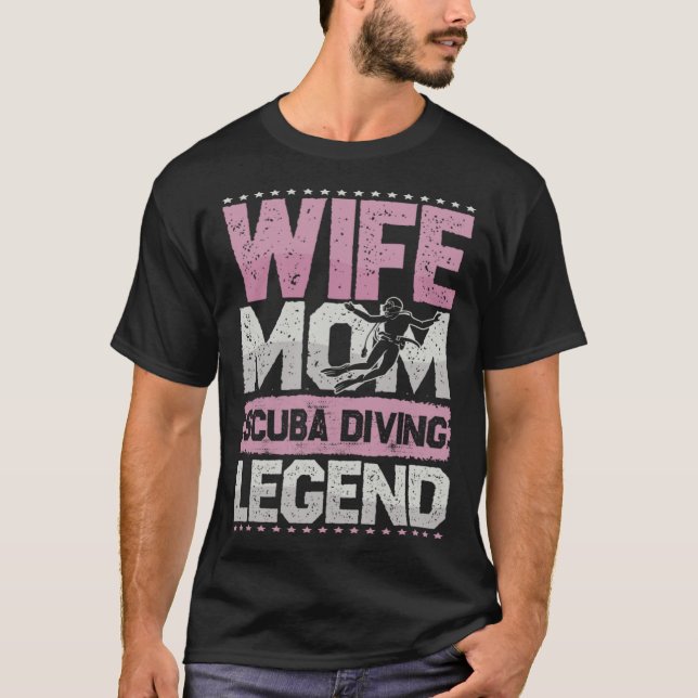 Camiseta Snorkelling Wife Mom Diving Legend Diving Women (Anverso)