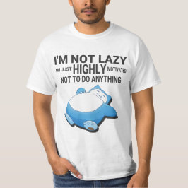 Camiseta Snorlax being lazy from pokemon